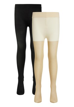 The New tights - 2-pak - Black/Gold